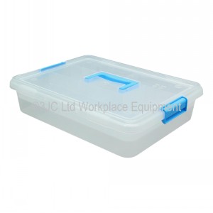 Tml Clear Plastic Storage Box & Clippy Lid 6 Litre